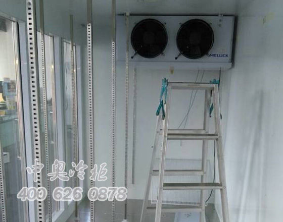 中奧冷柜廠家與猩猩水果店后補(bǔ)14門(mén)水果冷柜合作案例2
